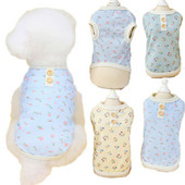 Lillelised koerakapuutsid Vest Lemmiklooma suveriided Pullover Koera Tsärk Riietus Varrukateta dressipluus Vestid Väikestele Koertele Chihuahua XXL