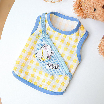 Cute Rabbit Satchel suņu sukains Dzīvnieku izšūta veste Bišons Divkājains Mīksts Suņu Apģērbs Vasaras Elpojošs Apģērbs