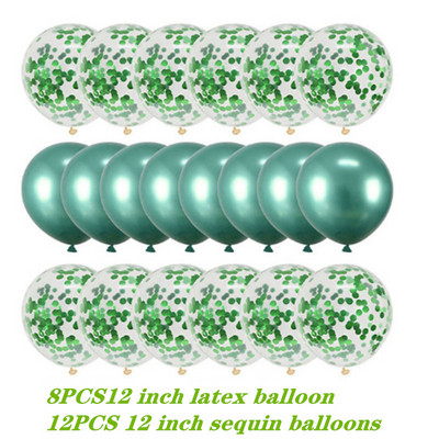 20 vnt 12 colių 1-ojo gimtadienio vakarėlio vestuvių dekoravimo šventės reikmenys metalo spalvų derinio latekso balionas