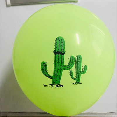 12 collu Havaju meža dzimšanas dienas tematiskās ballītes dekorēts kaktusa lateksa balons