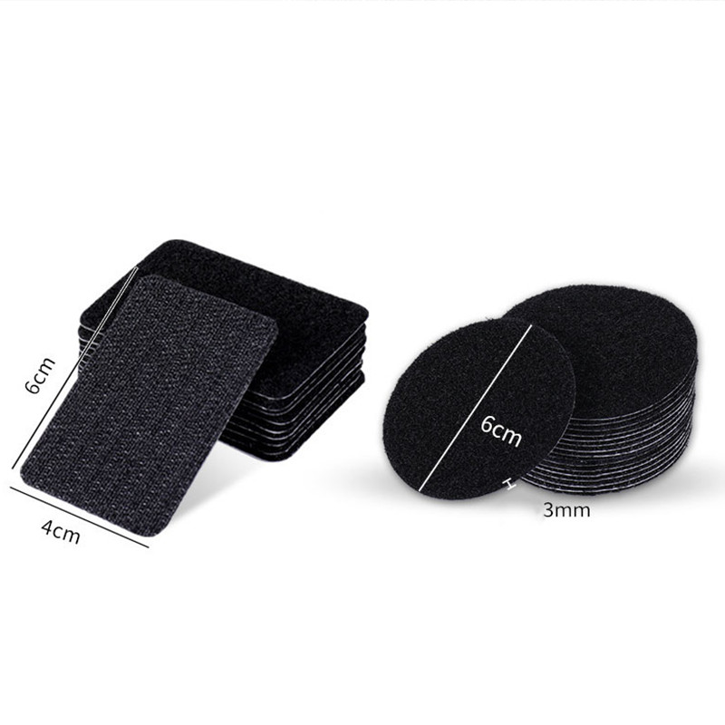 10 pár/tétel Erős öntapadó horog és hurok rögzítő szalag nylon matrica öntapadó horoghurok ragasztóval barkácsoláshoz