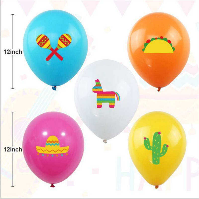 25 buc. Set de decorațiuni pentru petreceri tematice cu baloane mexicane Alpaca Cactus Combinație de baloane petrecere de aniversare pentru copii