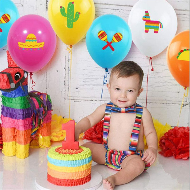 25 buc. Set de decorațiuni pentru petreceri tematice cu baloane mexicane Alpaca Cactus Combinație de baloane petrecere de aniversare pentru copii