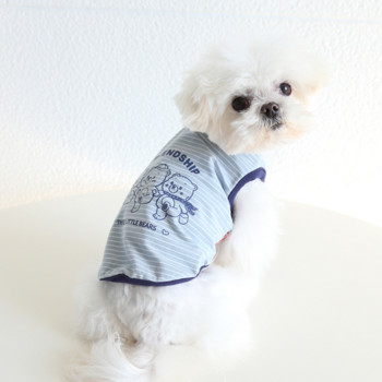 Μικρό γιλέκο σκύλου Καλοκαιρινό ανοιξιάτικο πουκάμισο μόδας για κατοικίδια Γάτα Χαριτωμένο πουλόβερ με κινούμενα σχέδια κουτάβι μαλακά επώνυμα ρούχα Chihuahua Poodle Yorkshire