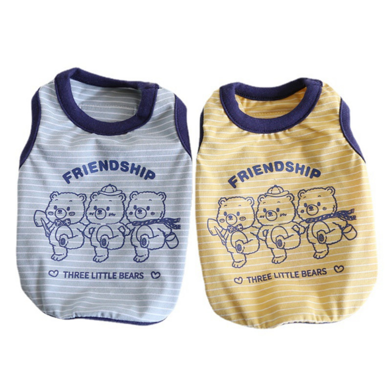 Kis kutya mellény Nyári tavaszi kisállat divat ing macska aranyos rajzfilm pulóver kiskutya puha tervezői ruhák chihuahua uszkár Yorkshire