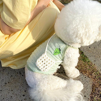 Θερινά ρούχα για σκύλους μονόχρωμο πουκάμισο για σκύλους μονόχρωμο γιλέκο με εκτύπωση λεμονιού για μικρό μεσαίο Chihuahua Perro