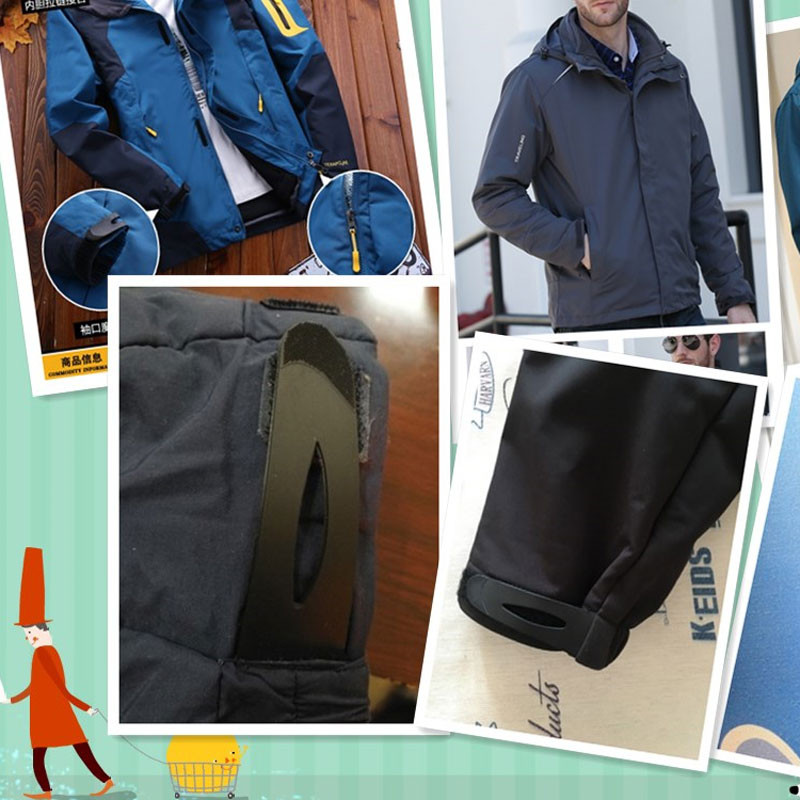 2 τμχ Ρούχα με βρόχο μανίκι PVC με βρόχο μανσέτας γάντζος επιφανειακός γάντζος βρόχος με θηλιά έγχυσης ταινία στερέωσης για αξεσουάρ ραπτικής χειροτεχνίας DIY