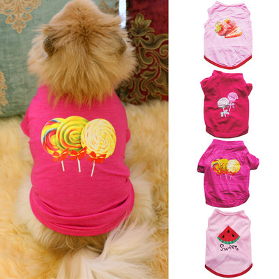 Protect Skin Pretty Pet Dogs Cats T-shirt Дрехи Свободно деколте Рокля Очарователна за домашно облекло Кученце Котка Костюм Палто Булдог Чихуа