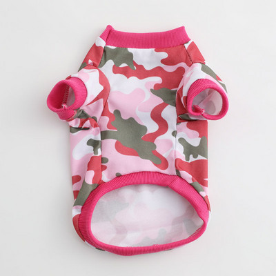 Mājdzīvnieku suņu maskēšanās kapucis jauks silts mājdzīvnieku džemperis T-krekls Pavasara un rudens apģērbi Mīksti un ērti suņu apģērbu piederumi