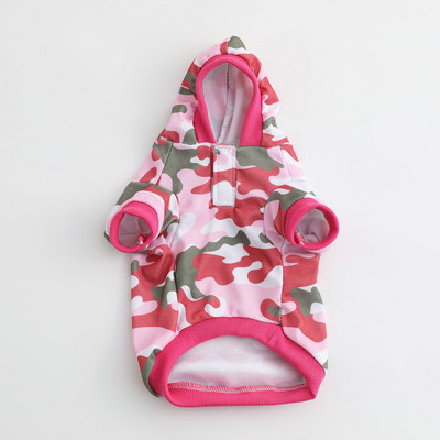 Mājdzīvnieku suņu maskēšanās kapucis jauks silts mājdzīvnieku džemperis T-krekls Pavasara un rudens apģērbi Mīksti un ērti suņu apģērbu piederumi