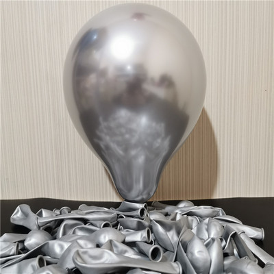 10/30 DB 5 hüvelykes vastag fém latex léggömbök esküvői születésnapi parti dekorációs kellékek évfordulója