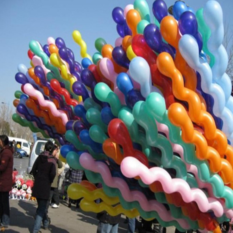 30 de bucăți îngroșat multicolor bandă balon răsucire spirală metal rachetă nuntă bar KTV petrecere de aniversare decorațiuni consumabile 1,8 g