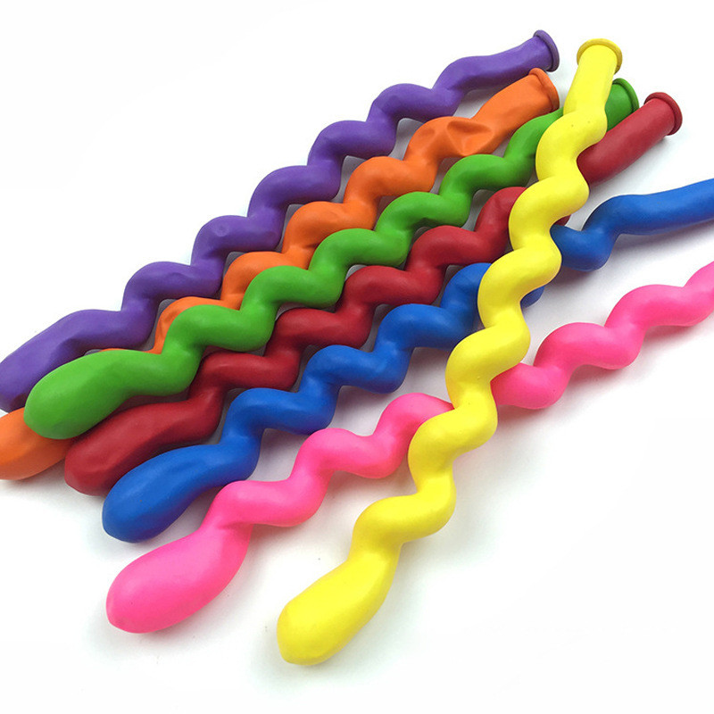 30 de bucăți îngroșat multicolor bandă balon răsucire spirală metal rachetă nuntă bar KTV petrecere de aniversare decorațiuni consumabile 1,8 g