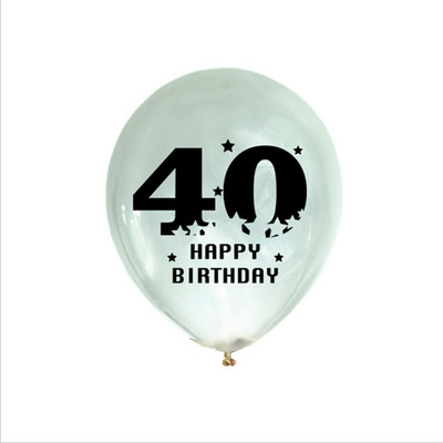 10db 12 hüvelykes 18. születésnapi party-dísz ünnepi partikellékek digitálisan nyomtatott latex léggömb