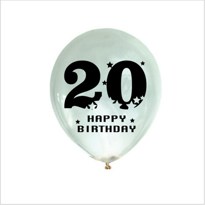 10db 12 hüvelykes 18. születésnapi party-dísz ünnepi partikellékek digitálisan nyomtatott latex léggömb