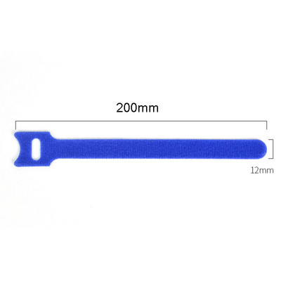 20Pcs 15/20CM Δεσμοί καλωδίων Επαναχρησιμοποιήσιμος με γάντζο και βρόχο Κορδόνι Διοργανωτής συρμάτινων δεσμών Πανί μικροϊνών Οργανωτής διαχείρισης καλωδίων