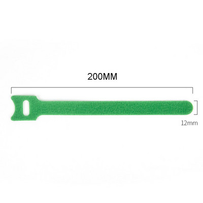 20Pcs 15/20CM Δεσμοί καλωδίων Επαναχρησιμοποιήσιμος με γάντζο και βρόχο Κορδόνι Διοργανωτής συρμάτινων δεσμών Πανί μικροϊνών Οργανωτής διαχείρισης καλωδίων