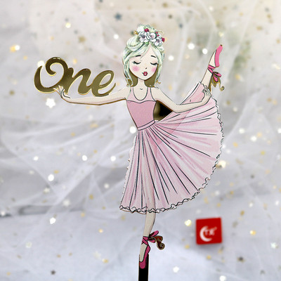 Ő vagy ő születésnapi tortasütők fiú vagy lány festett akril torta zászlók babazuhany születésnapi buli tortasütés dekor Ő vagy ő