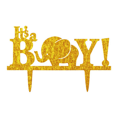 Ő vagy ő születésnapi tortasütők fiú vagy lány festett akril torta zászlók babazuhany születésnapi buli tortasütés dekor Ő vagy ő