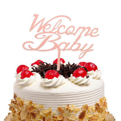 Ő vagy ő születésnapi tortasütők fiú vagy lány festett akril torta zászlók babazuhany születésnapi buli tortasütés dekor Ő vagy ő