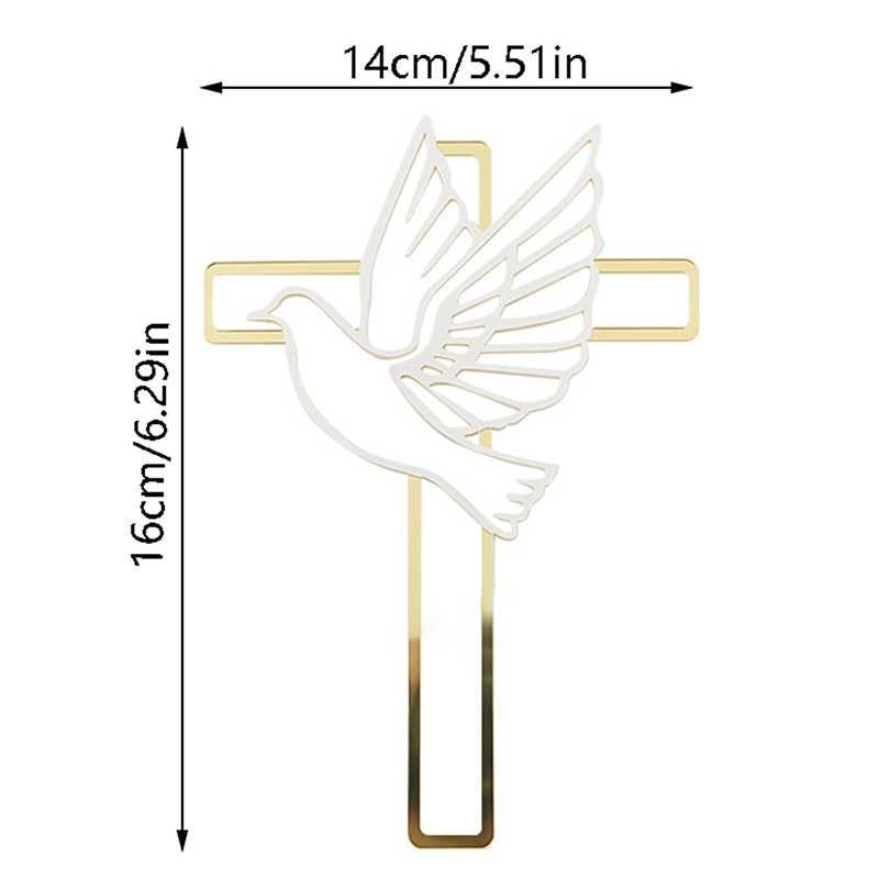 1PC Krikšto Pirmosios Komunijos torto kortelės torto dekoravimas Peace Dove torto viršus akrilinis vakarėlio reikmenys Tortų dekoravimo įrankiai
