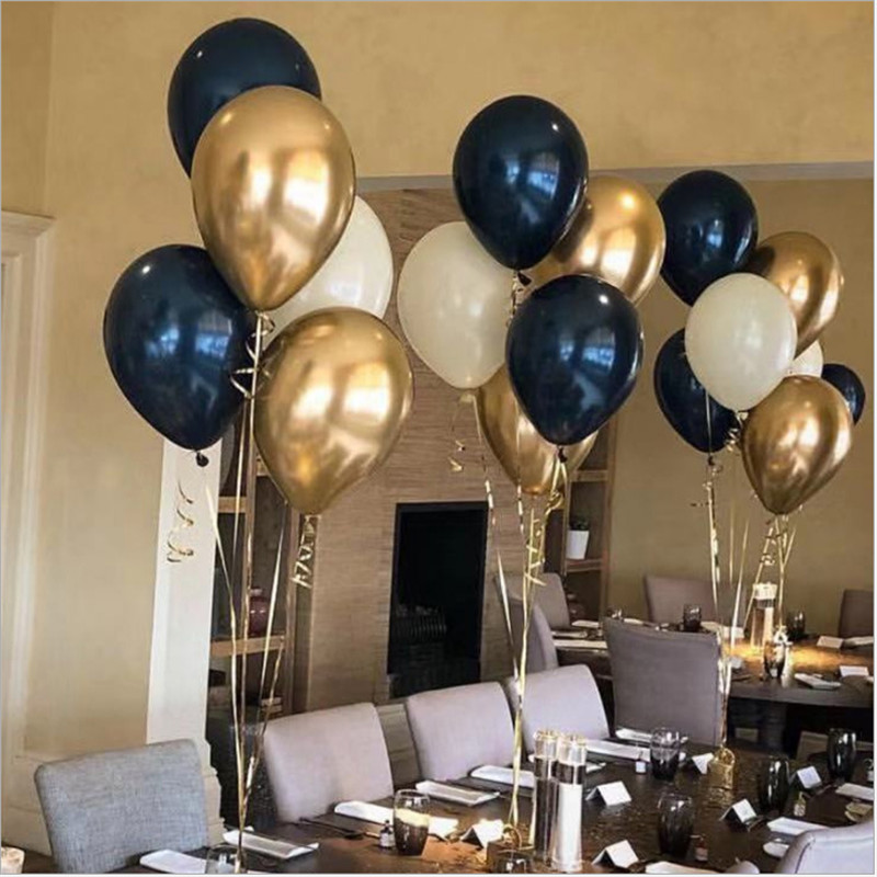 20 db 12 hüvelykes esküvői születésnapi parti babazuhany dekoráció sötétkék latex léggömb