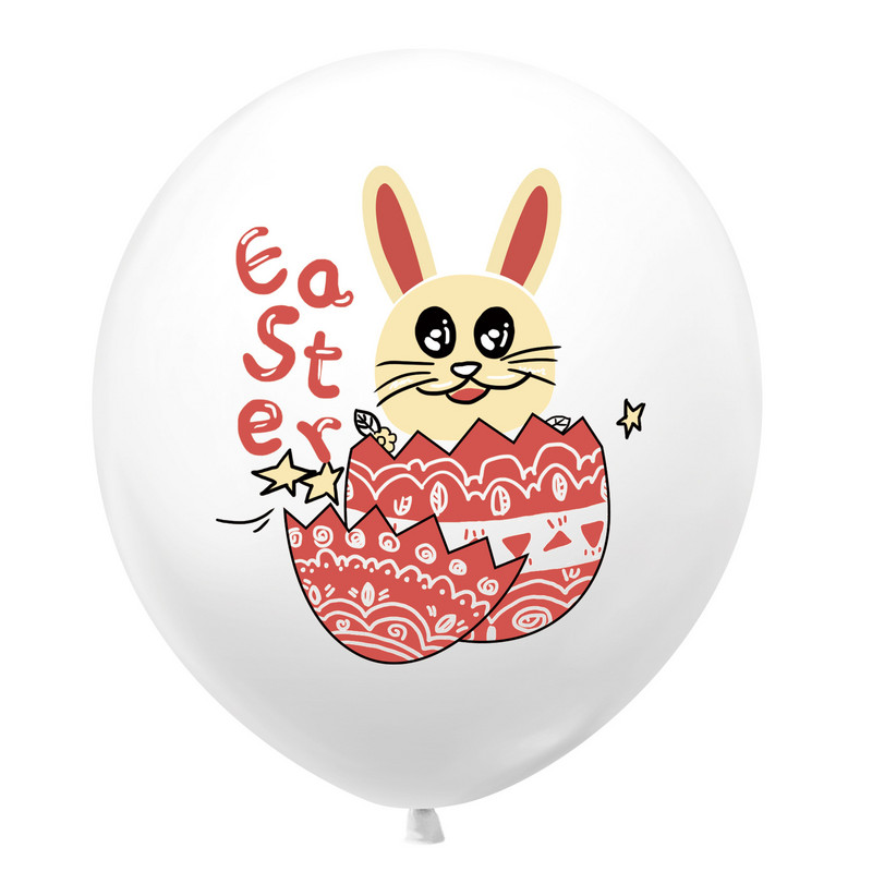 12 colių animacinių filmų zuikio Velykų blizgučiais puoštų balionų rinkinys vakarėlio dekoravimo reikmenys