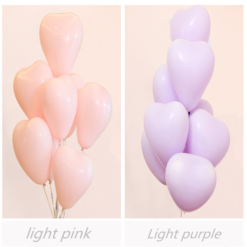 30/50 darab 10 hüvelykes esküvői ajánlat Valentin-napi születésnapi parti dekoráció Love makaron szív alakú latex léggömb