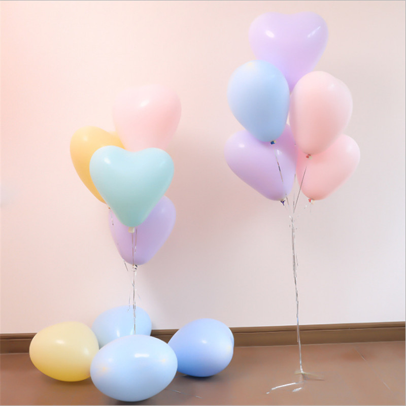 30/50 darab 10 hüvelykes esküvői ajánlat Valentin-napi születésnapi parti dekoráció Love makaron szív alakú latex léggömb