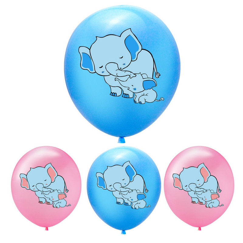 Nauji dramblio guminiai balionai, atskleidžiantys berniukų ir mergaičių lytį, gimtadienio šventės dekoravimo metinės