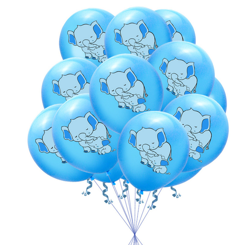 Nauji dramblio guminiai balionai, atskleidžiantys berniukų ir mergaičių lytį, gimtadienio šventės dekoravimo metinės