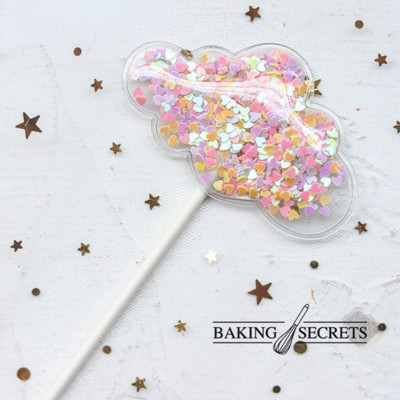 3 buc Sirenă Paiete Cake Topper Baby Shower Decor pentru Tort Albastru Roz Stea Shell Ocean Cupcake Toppers Ziua Nașterii Nunta