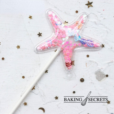 3 buc Sirenă Paiete Cake Topper Baby Shower Decor pentru Tort Albastru Roz Stea Shell Ocean Cupcake Toppers Ziua Nașterii Nunta
