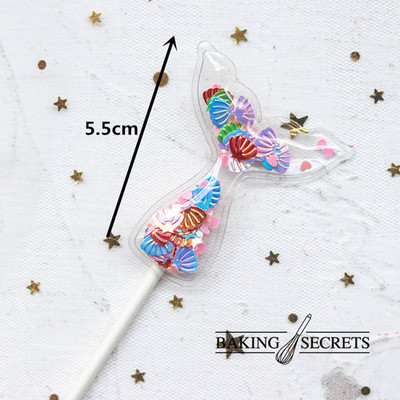 3 buc Sirenă Paiete Cake Topper Baby Shower Decor pentru Tort Albastru Roz Stea Shell Ocean Cupcake Toppers Ziua Nașterii Nunta