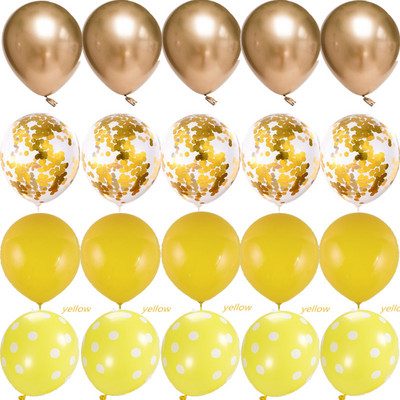 Baloane din latex punctate cu paiete metalice de 12 inci, nunta, ziua de nastere, pentru copii, consumabile pentru decorare, aniversarea
