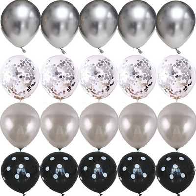 Baloane din latex punctate cu paiete metalice de 12 inci, nunta, ziua de nastere, pentru copii, consumabile pentru decorare, aniversarea