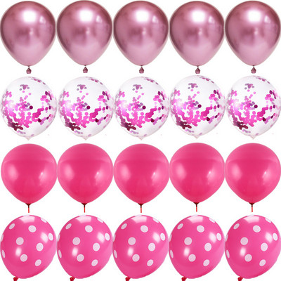 Baloane din latex punctate cu paiete metalice de 12 inci, nunta, ziua de nastere, pentru copii, consumabile pentru decorare, aniversarea