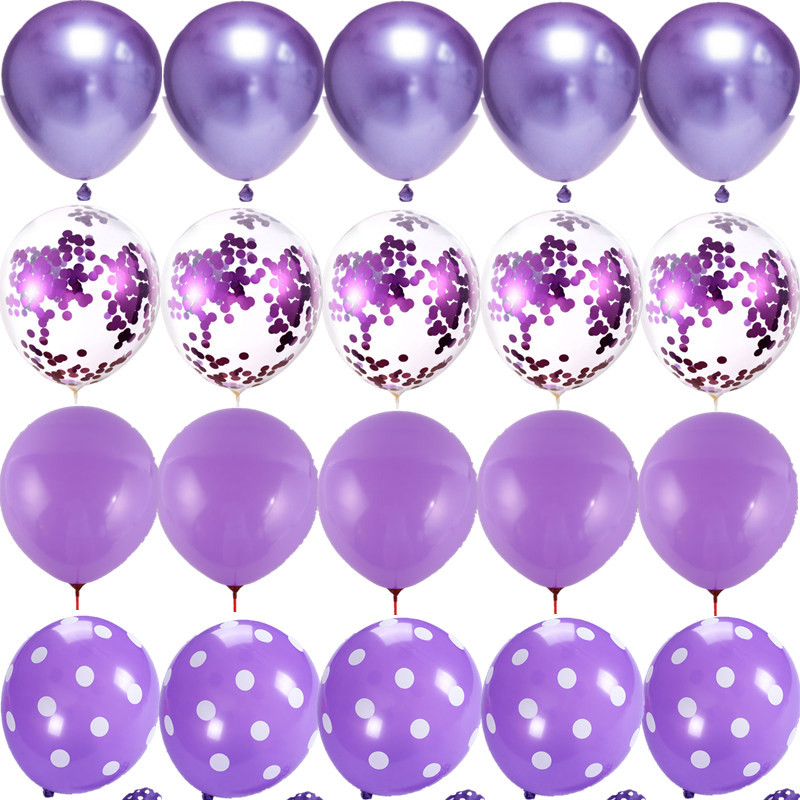 Baloane din latex punctate cu paiete metalice de 12 inci, nunta, ziua de nastere, pentru copii, consumabile pentru decorare, aniversarea