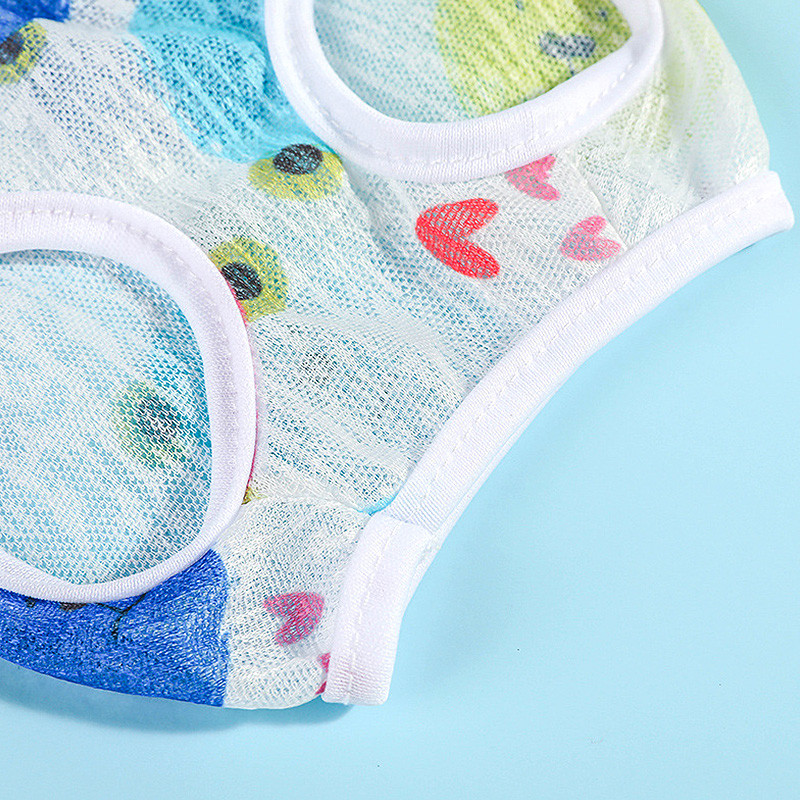 Nyári vékony kutyamellényruhák Rajzfilm Gyümölcsös Nyomtatott Kisállat Beach Ujjatlan pulóver Macskapóló Fényvédő Kölyökruházathoz