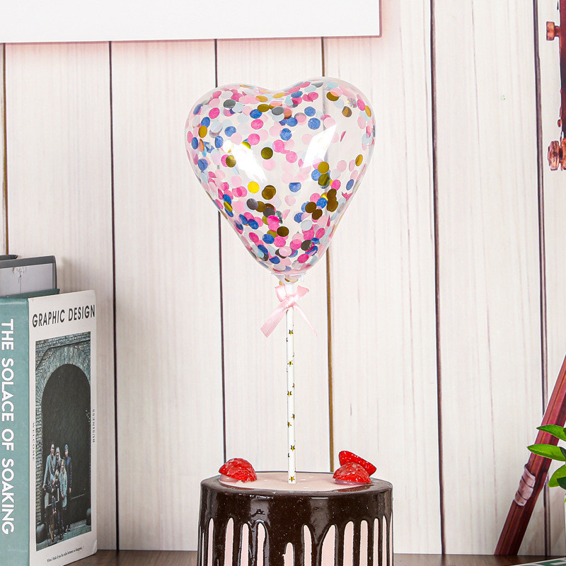 10 hüvelykes dekoratív flitteres léggömb esküvői dekoráció nettó vörös parti átlátszó konfetti szerelmes léggömb