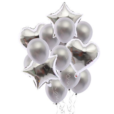 10 vnt aliuminio blizgučių balionų rinkinys, skirtas vaikų suaugusiųjų gimtadienio vakarėlio vestuvių fono sienų dekoravimo reikmenims