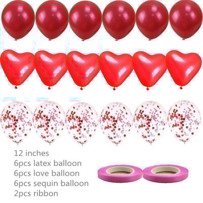 12 hüvelykes, szív alakú foltos latex flitteres léggömbök, esküvői gyermekek számára születésnapi parti dekorációs kellékek