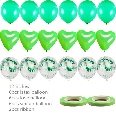 12 hüvelykes, szív alakú foltos latex flitteres léggömbök, esküvői gyermekek számára születésnapi parti dekorációs kellékek