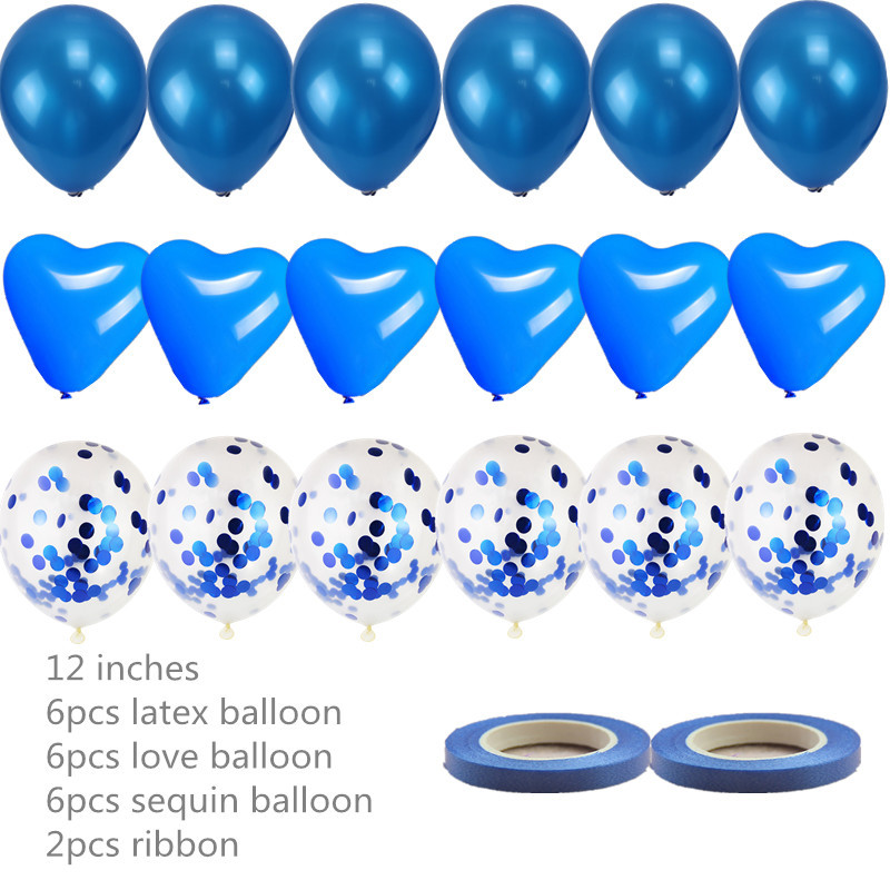 12 hüvelykes, szív alakú foltos latex flitteres léggömbök, esküvői gyermekek számára születésnapi parti dekorációs kellékek