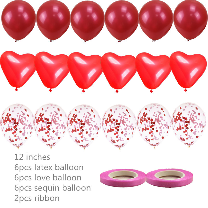 12 hüvelykes, szív alakú foltos latex flitteres léggömbök, esküvői gyermekek számára születésnapi parti dekorációs kellékek
