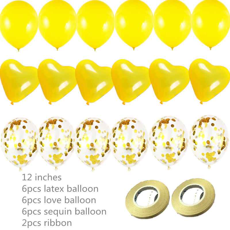 12 hüvelykes, szív alakú foltos latex flitteres léggömbök, esküvői gyermekek számára születésnapi parti dekorációs kellékek