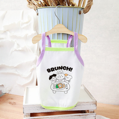 Rashladni prsluk za pse Prozračna odjeća za kućne ljubimce Ljetna odjeća za kućne ljubimce za male pse Slatki print Ljetno štene Mačka Jeftina majica Chihuahua