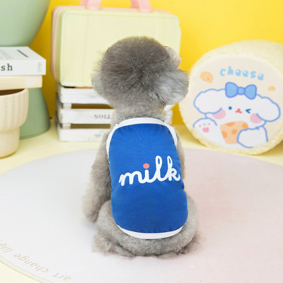 Rashladni prsluk za pse Prozračna odjeća za kućne ljubimce Ljetna odjeća za kućne ljubimce za male pse Slatki print Ljetno štene Mačka Jeftina majica Chihuahua