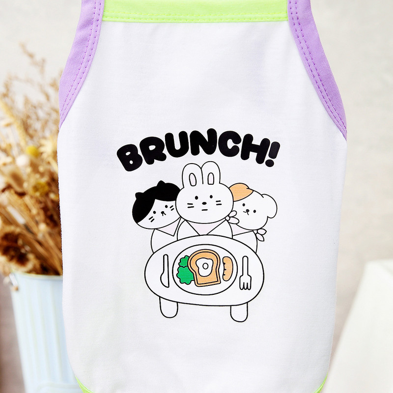 Rashladni prsluk za pse Prozračna odjeća za kućne ljubimce Ljetna odjeća za kućne ljubimce za male pse Slatki print Ljetno štene Mačka Jeftina majica Chihuahua