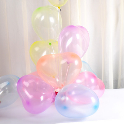 Petrecere de aniversare Decorare de nunta Ziua Îndrăgostiților Materiale de amenajare Balon Bobo de cristal color în formă de inimă de 2,4 g